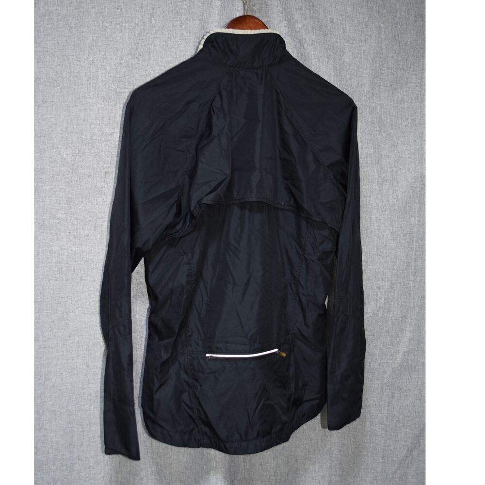 Nike Full Zip Lightweight Running Jacket Black Windbreaker Women’s Large - Picture 3 of 3